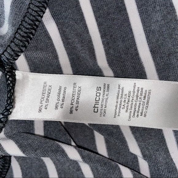 Chicos Striped cardigan size 1 - Picture 7 of 7